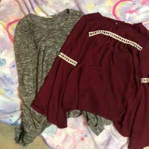 2 jella c tops size small.